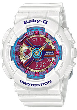 Casio Baby-G Analogue/Digital Female White Watch BA-112-7ADR