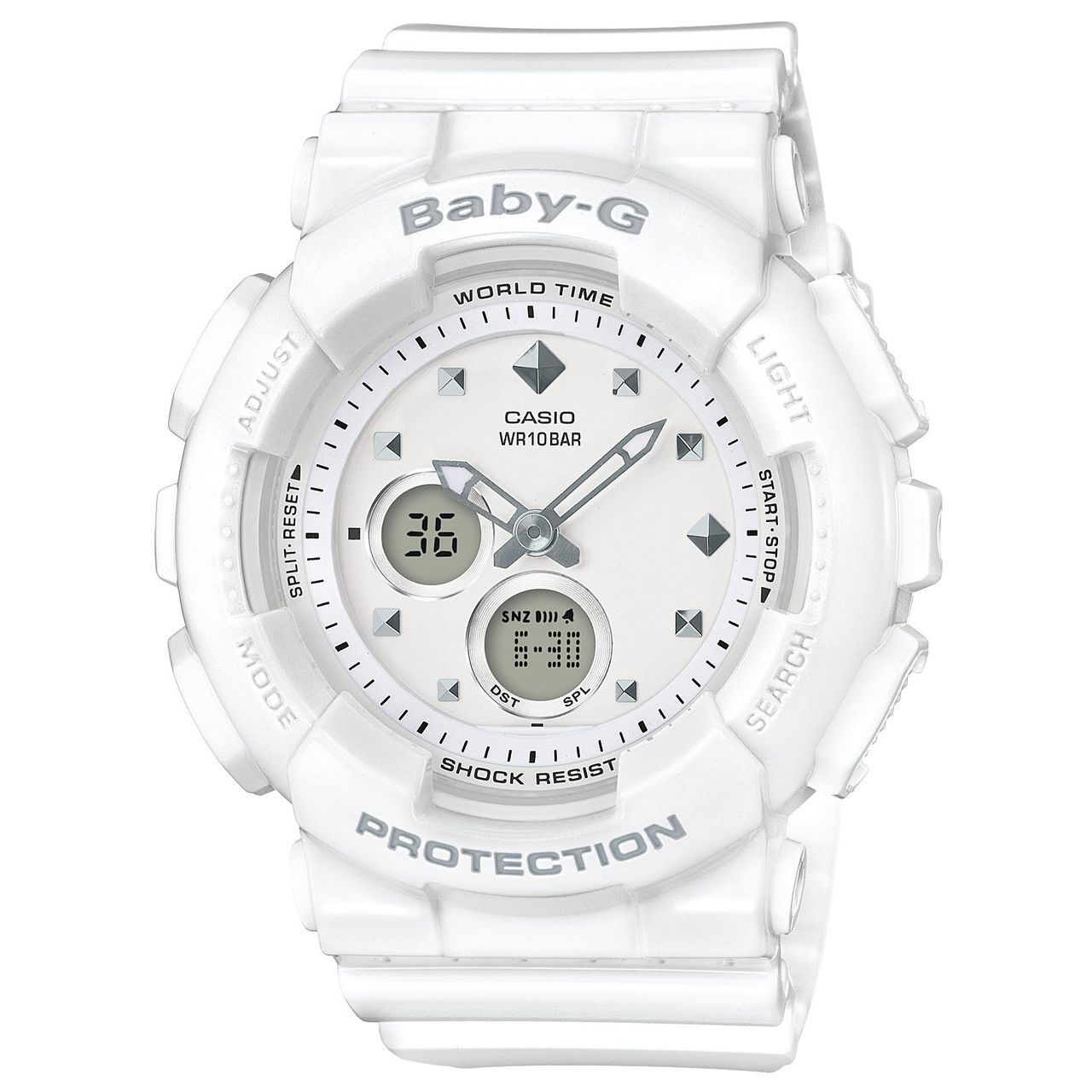 Casio Baby-G Ladies White Analogue/Digital Watch BA-125-7ACR