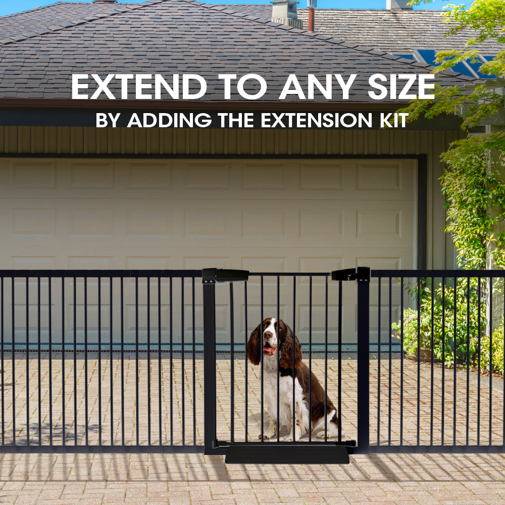 70-187cm Adjustable Wide Baby Kids Pet Safety Security Gate Stair Barrier Doors