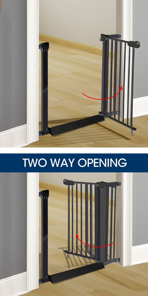 70-187cm Adjustable Wide Baby Kids Pet Safety Security Gate Stair Barrier Doors