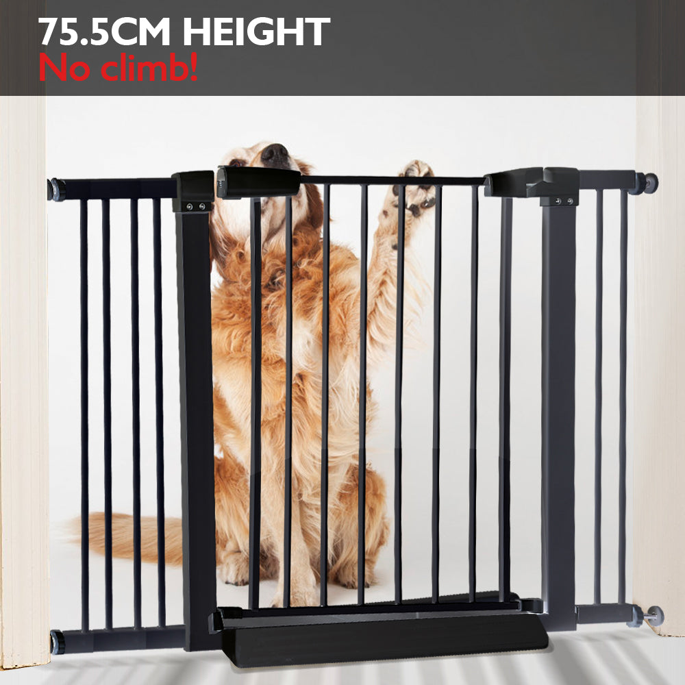 70-187cm Adjustable Wide Baby Kids Pet Safety Security Gate Stair Barrier Doors