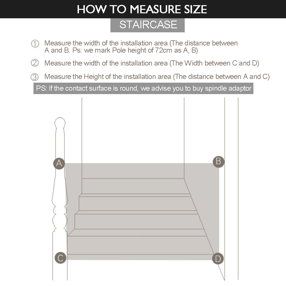 70-187cm Baby Kids Pet Safety Security Gate Wide Adjustable Stair Barrier Door