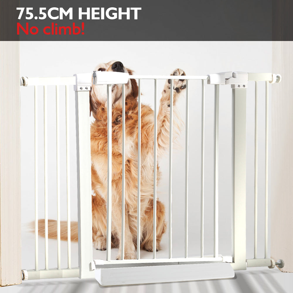 70-187cm Baby Kids Pet Safety Security Gate Wide Adjustable Stair Barrier Door