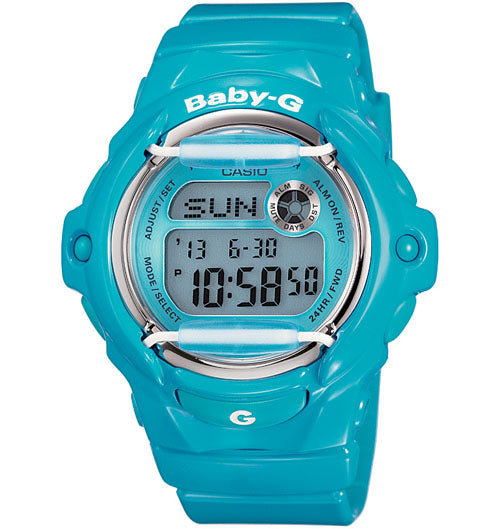 Casio Baby-G Digital Female Blue Watch BG-169R-2B BG-169R-2BDR