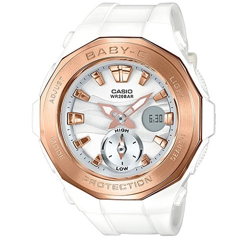 Casio Baby-G Analogue/Digital Female White Watch BGA220G-7A - Store Zone-Online Shopping Store Melbourne Australia