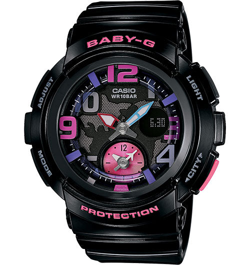 Casio Baby-G Analogue/Digital Female Black/Pink Watch BGA190-1B - Store Zone-Online Shopping Store Melbourne Australia