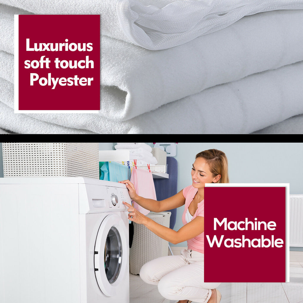 DreamZ 450 GSM Polyster Electric Blanket Heated Warm Winter Fitted Single Size