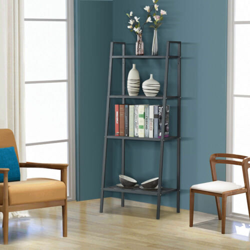 Levede 4 Tier Ladder Shelf Unit Bookshelf Bookcase Storage Display Rack Stand