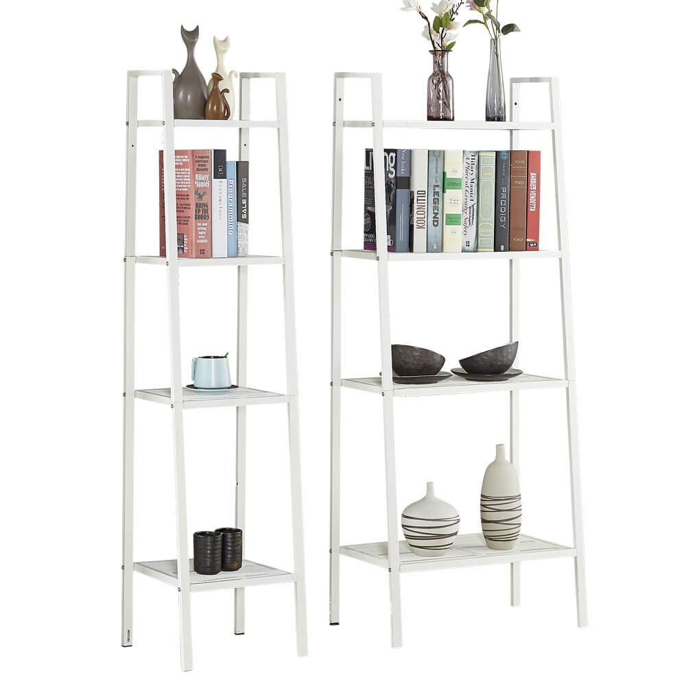 Levede 4 Tier Ladder Shelf Unit Bookshelf Bookcase Storage Display Rack Stand