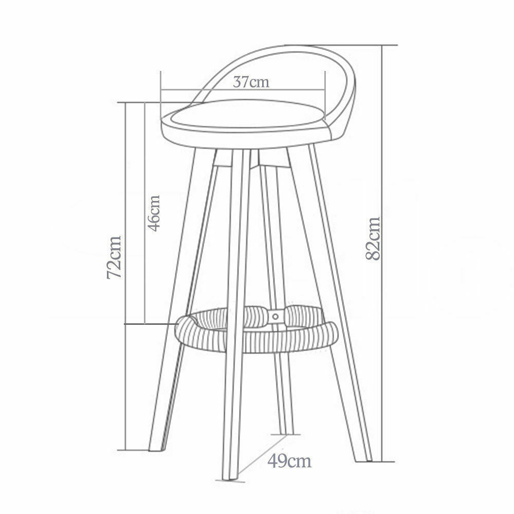 2x Levede Fabric Swivel Bar Stool Kitchen Stool Dining Chair Barstools Grey