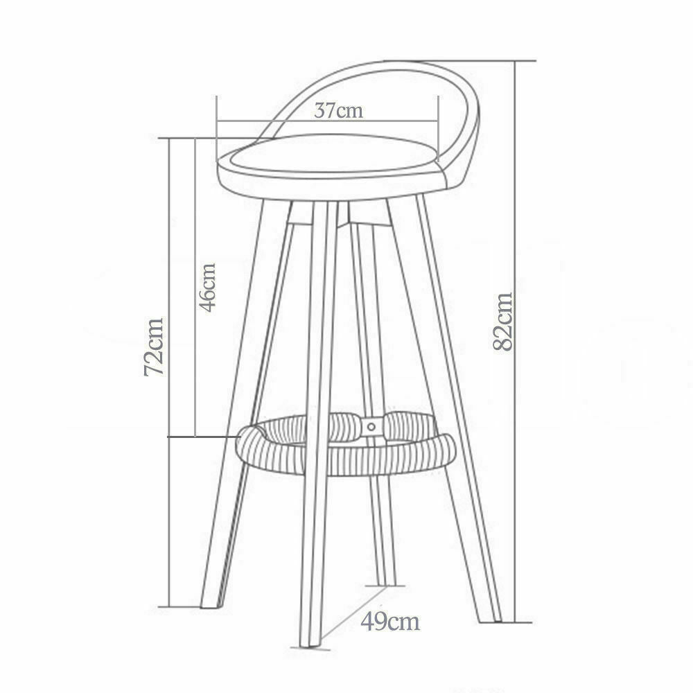 4x Levede Fabric Swivel Bar Stool Kitchen Stool Dining Chair Barstools Green