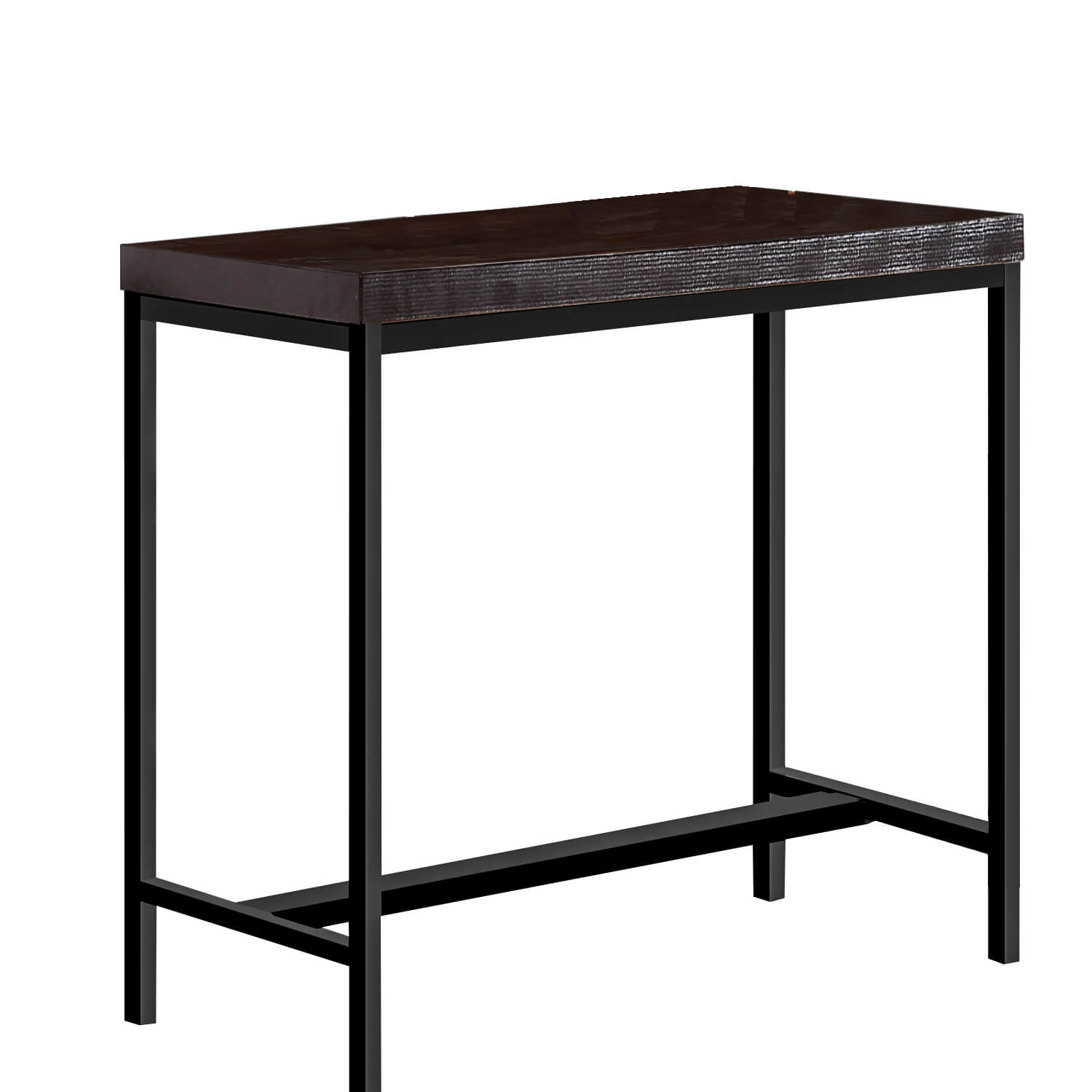 Levede Vintage Rustic Veneer Wood Bar Table Home Kitchen Office Cafe Desk Steel