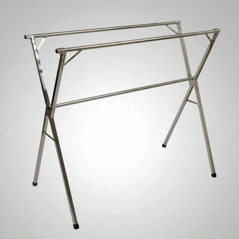 Foldable Stainless Clothes Airer Drying Rack Rust Resistant Hanger Sheet Dryer