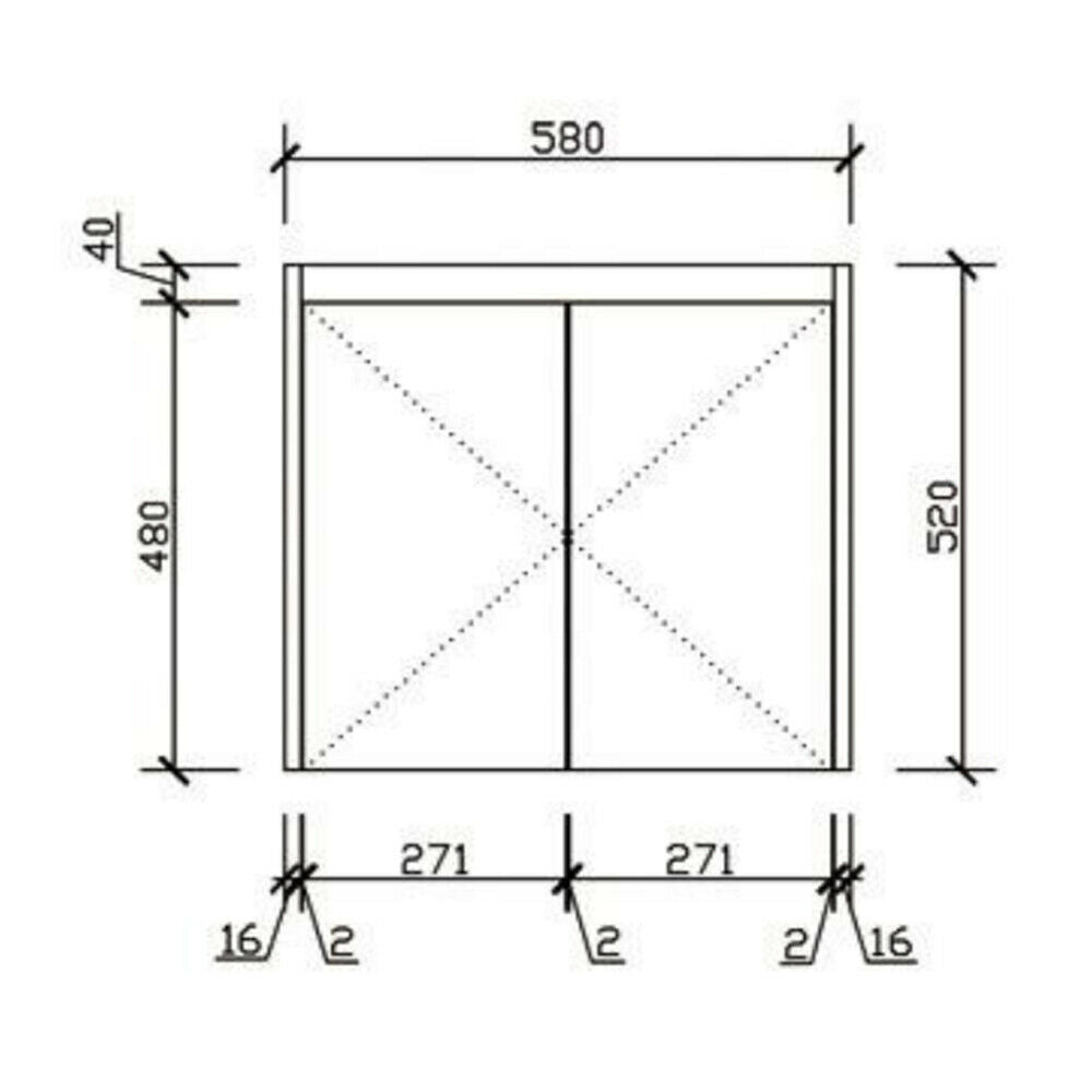 Aulic Wall Hung Bathroom Toilet Vanity Basin Storage Cabinet 600mm