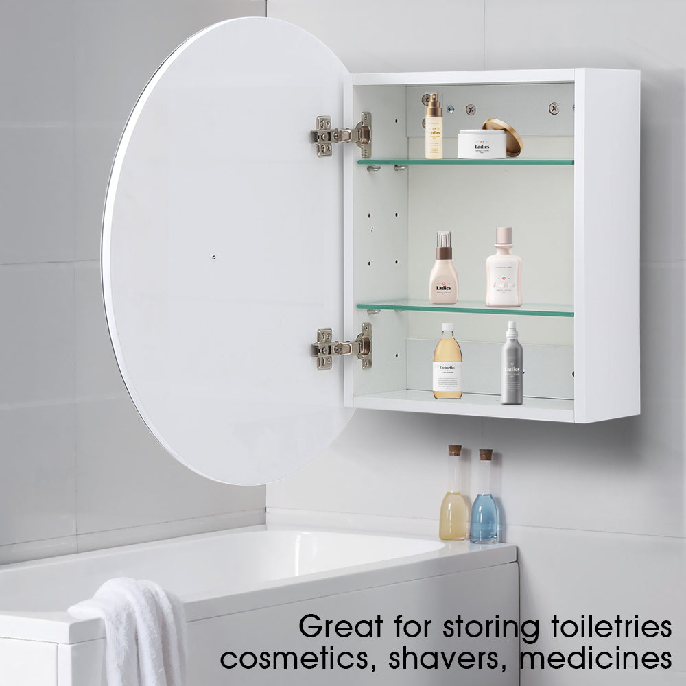 Levede Wall Hung Mirror Storage Cabinet Bathroom Vanity Toilet Laundry Organizer