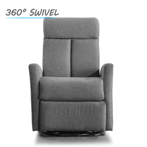 Levede Recliner Chair Chairs Armchair Sofa Lounge Couch Padded Grey Fabric