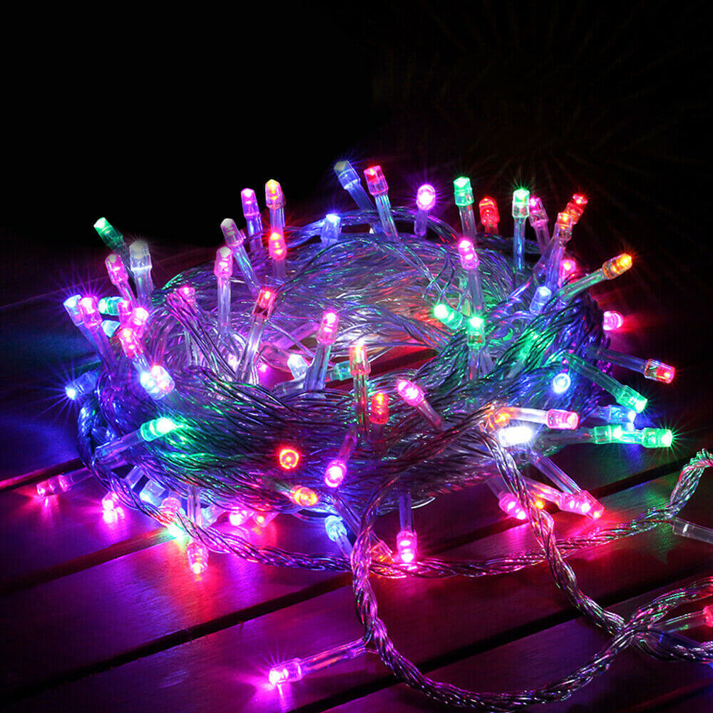 800 LED Curtain Fairy String Lights Wedding Outdoor Xmas Party Lights Multicolor