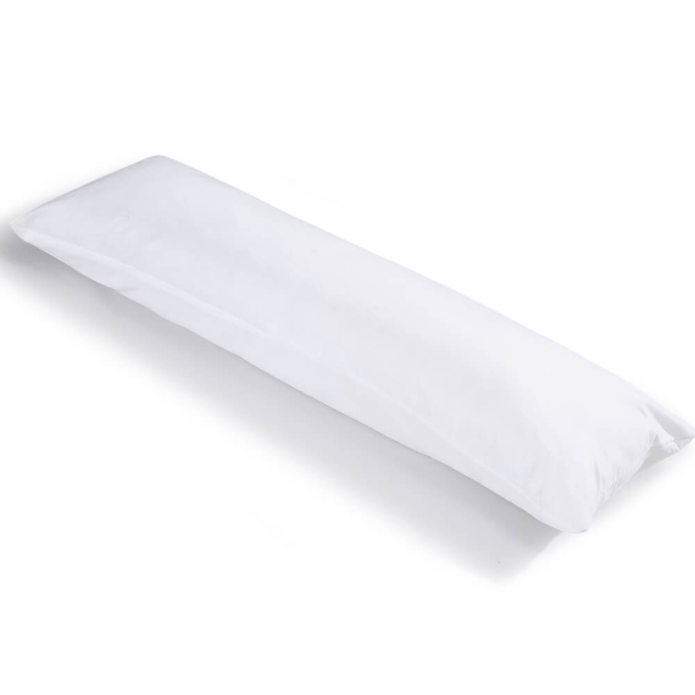 DreamZ Body Full Long Pillow Luxury Slip Cotton Maternity Pregnancy 150cm White