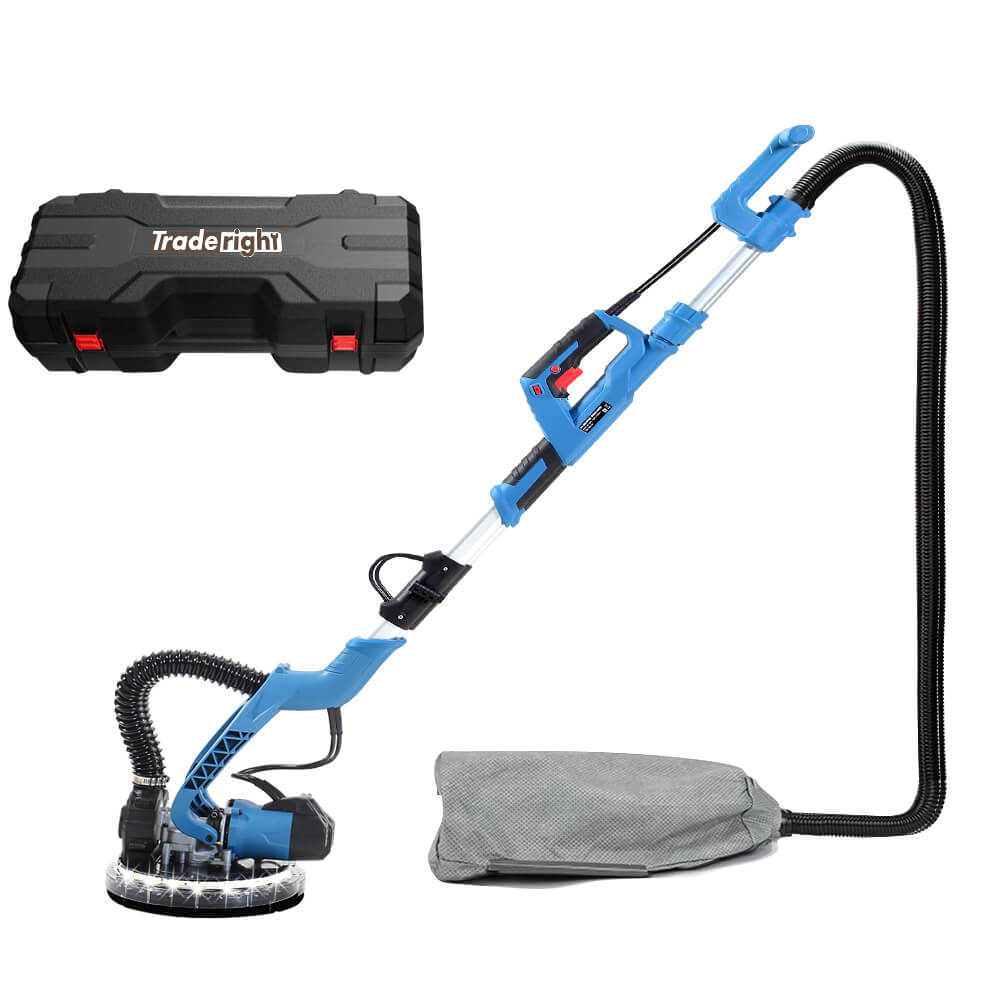 Traderight 750W Drywall Sander Plaster Dust Free Wall Gyprock with Vacuum LED