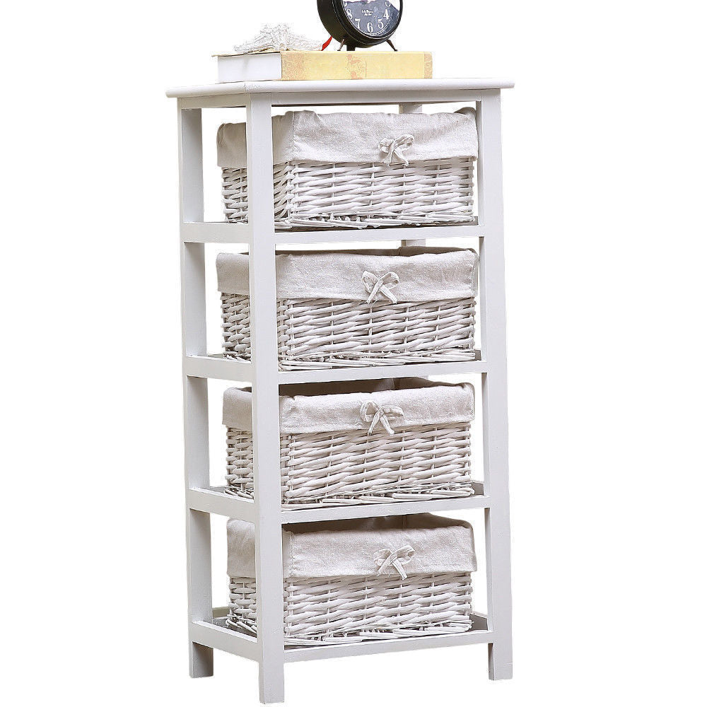 Levede Chest of Drawers Dresser Bedroom Storage Cabinet Baskets Hallway Tables