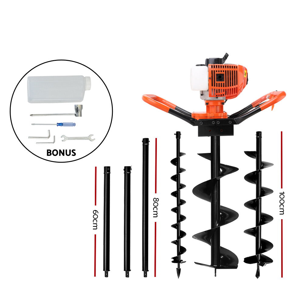 Giantz 75CC Petrol Post Hole Digger Drill