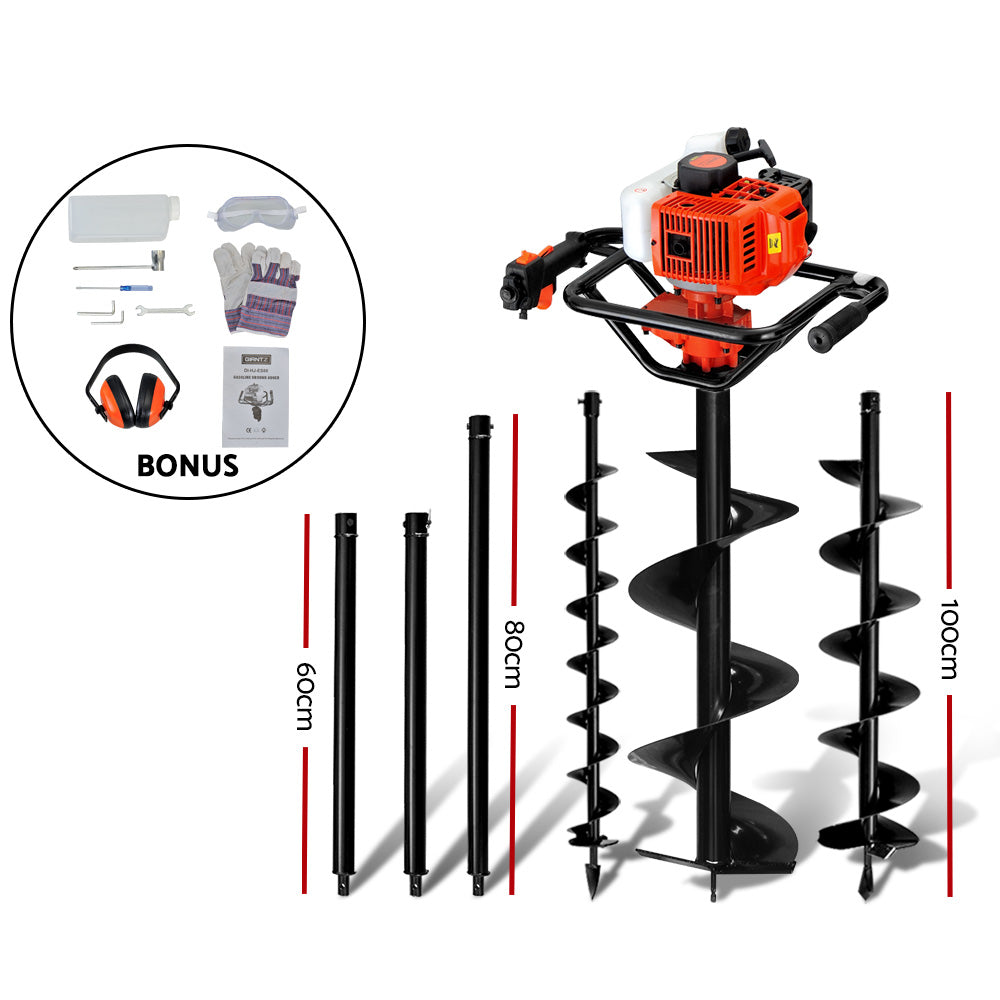 88CC Petrol Post Hole Digger Borer