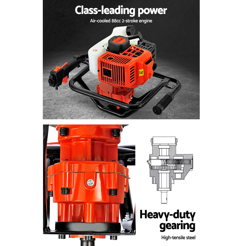 88CC Petrol Post Hole Digger Borer
