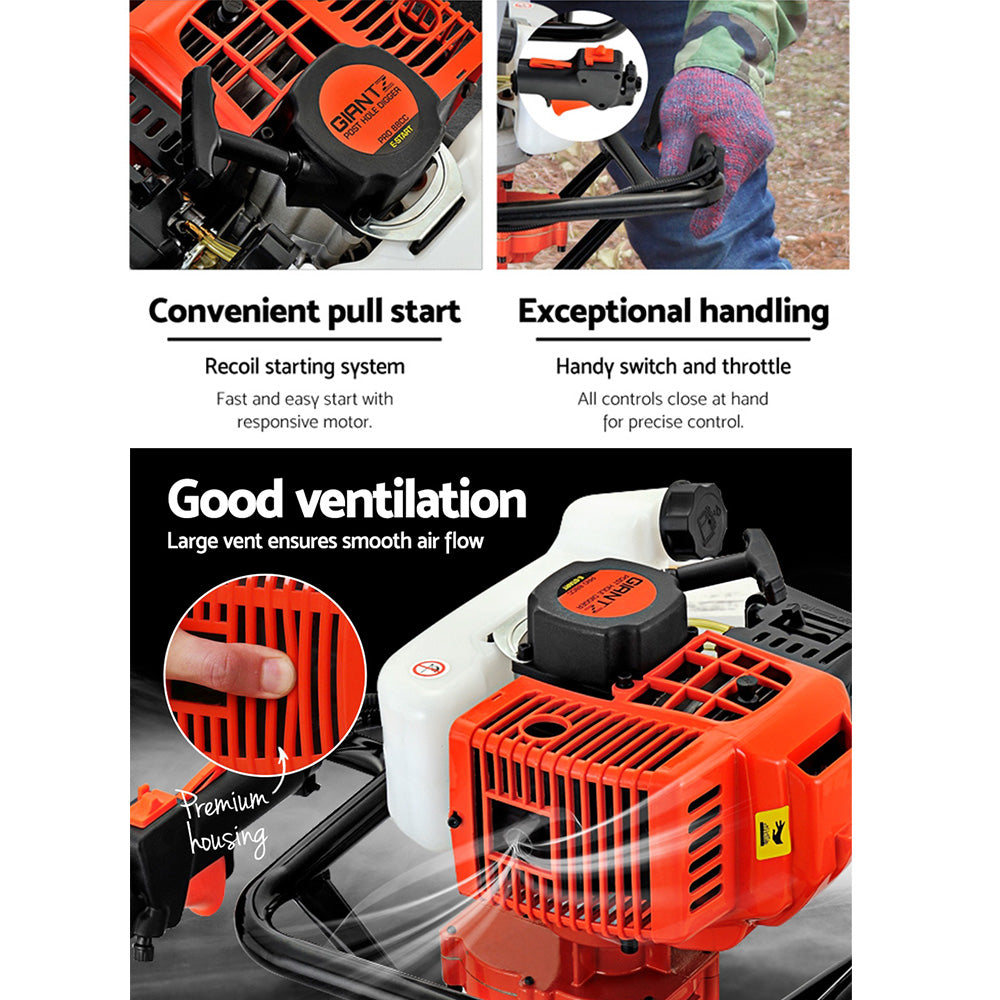 88CC Petrol Post Hole Digger Borer