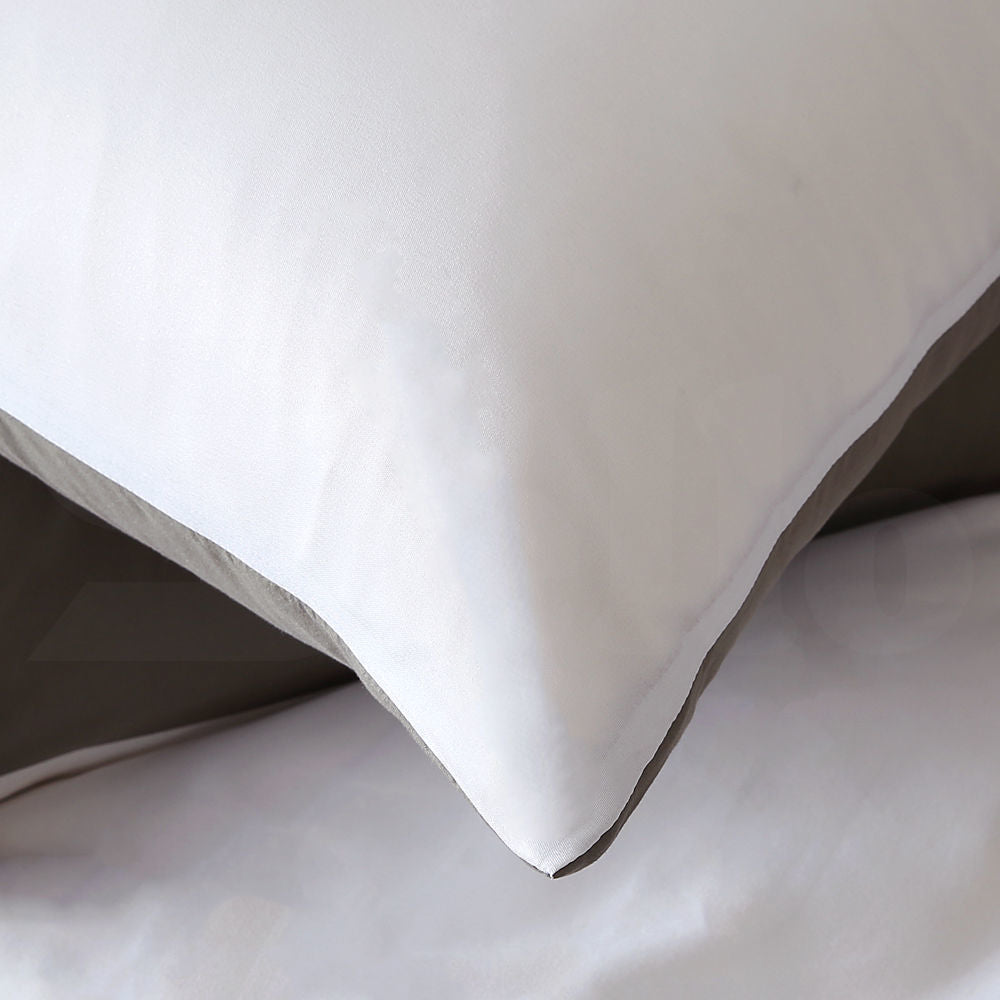 DreamZ 1000TC Microfibre Reversible Duvet Cover and Pillow Case Set Single Size