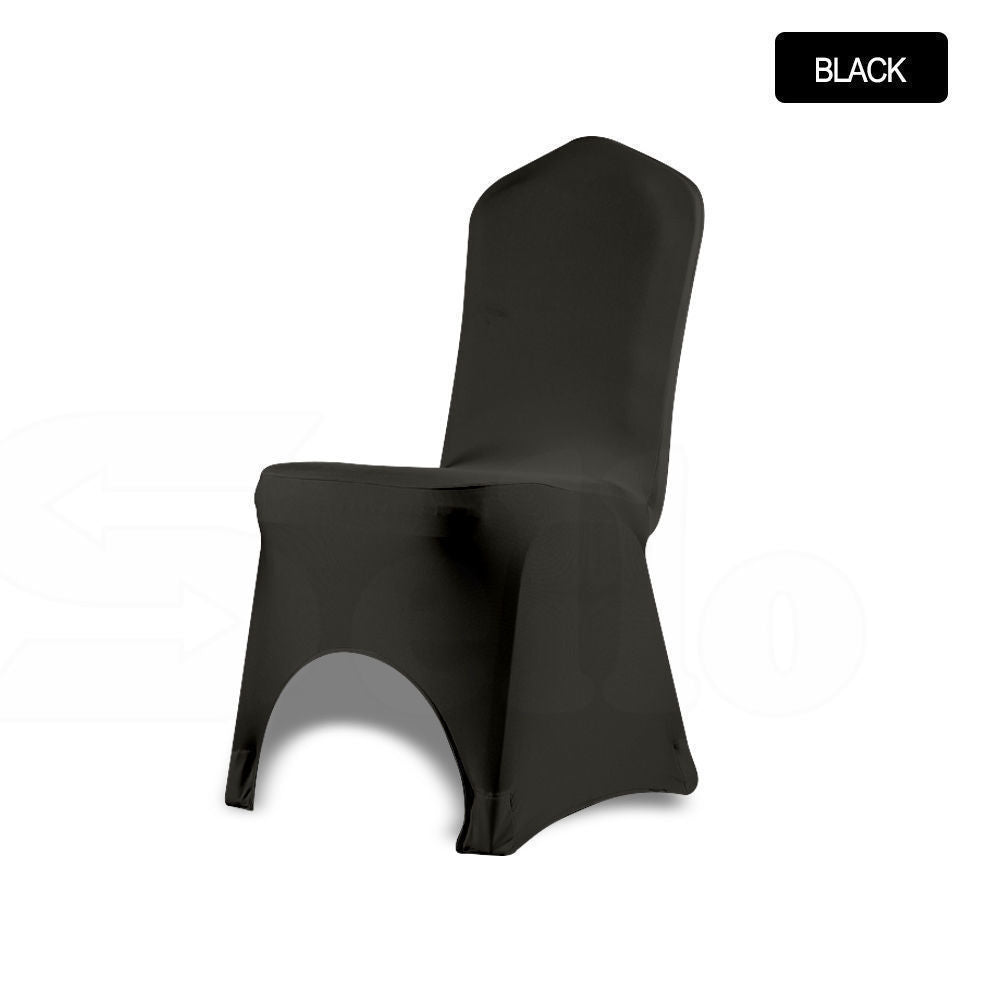 50x Chair Cover Spandex Lycra Stretch Banquet Wedding Party Black Colour