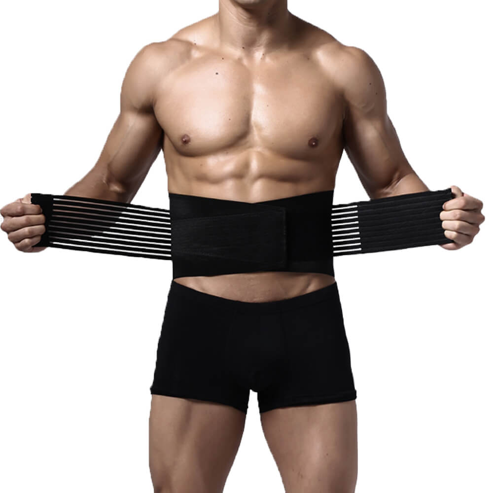 Lumbar and Back Support Belt Brace Strap Pain Relief Posture Waist Trimmer 3XL