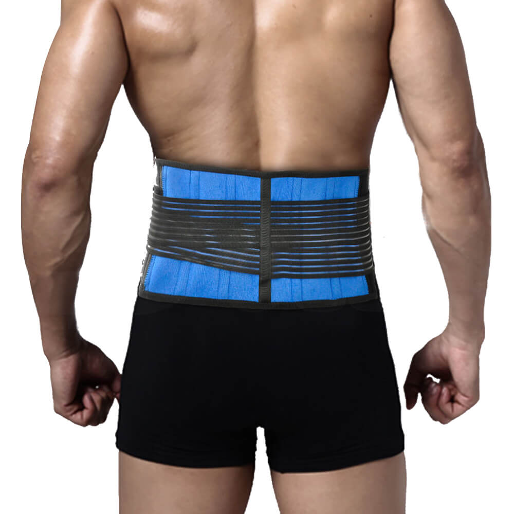 Lumbar and Back Support Belt Brace Strap Pain Relief Posture Waist Trimmer 5XL