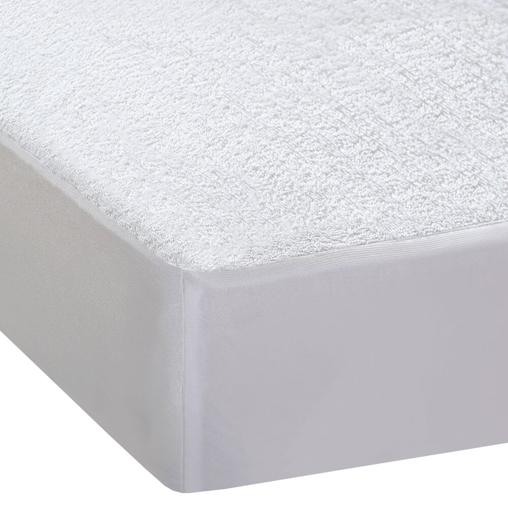 DreamZ Terry Cotton Fully Fitted Waterproof Mattress Protector in Double Size