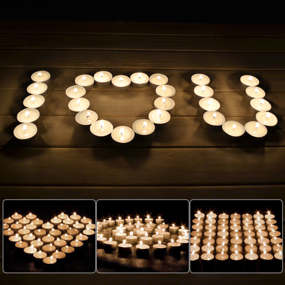 1200x Tea Light Candles 9 Hour Bulk Tealights Unscented Candle Lights Wedding