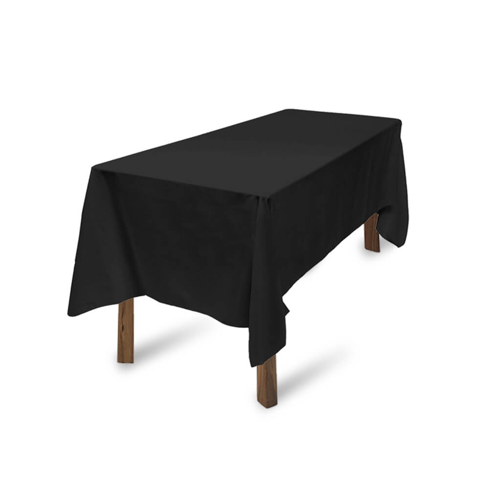 Tablecloths Wedding Tablecloth Rectangle Square Event Fitted Table Black 10pcs