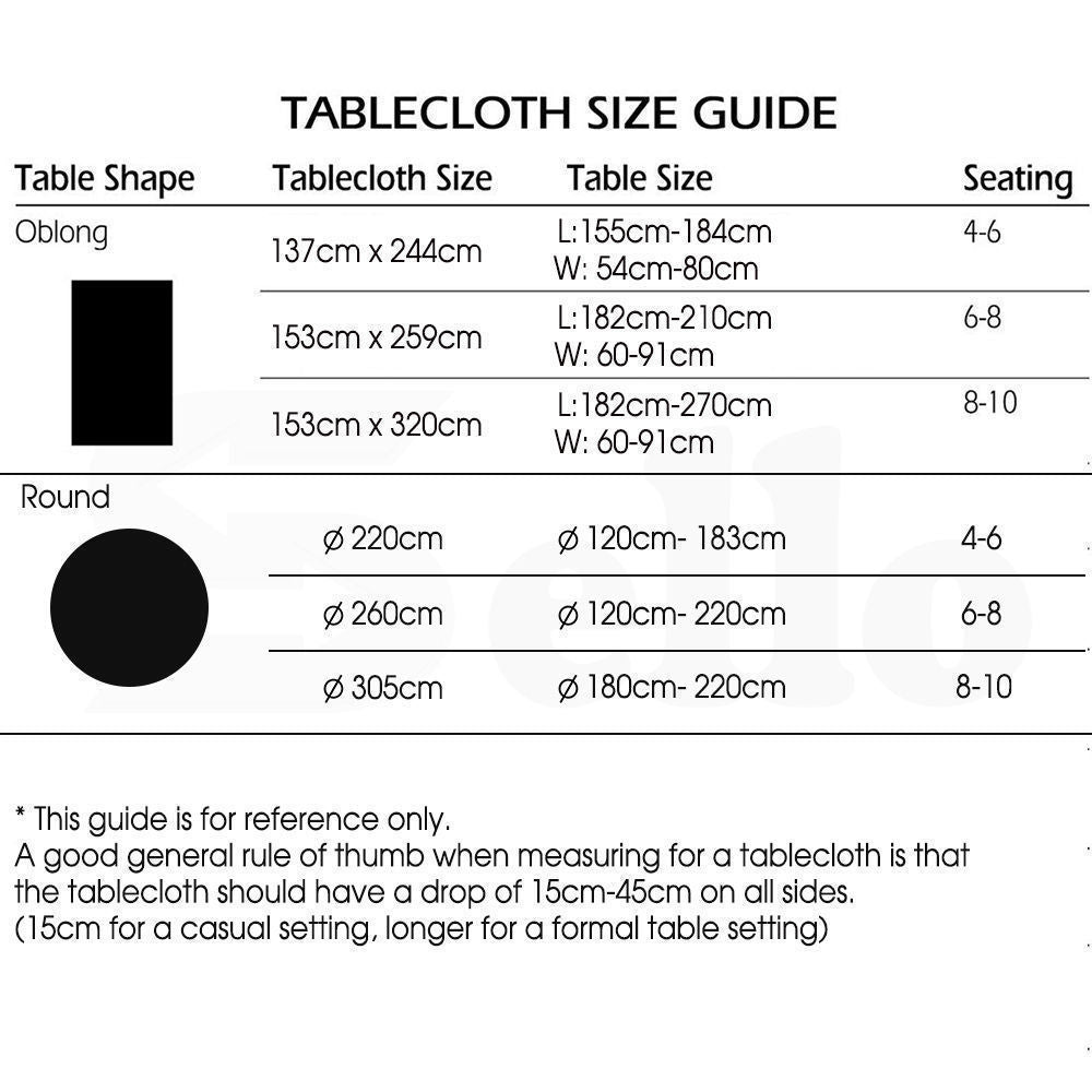10 Pcs 260cm White Round Fitted Tableclothes Hemmed Edges Trestle Event Wedding