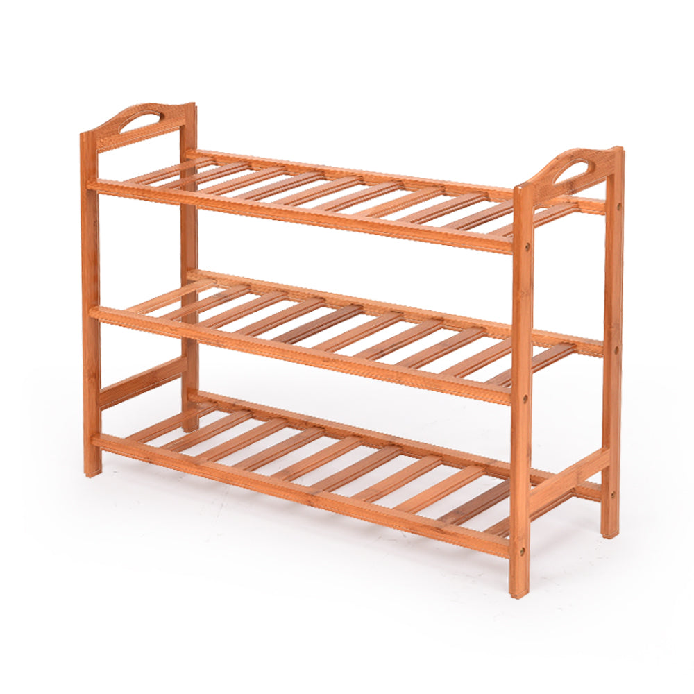 Levede 3 Tiers Bamboo Shoe Rack Storage Organizer Wooden Shelf Stand Shelves