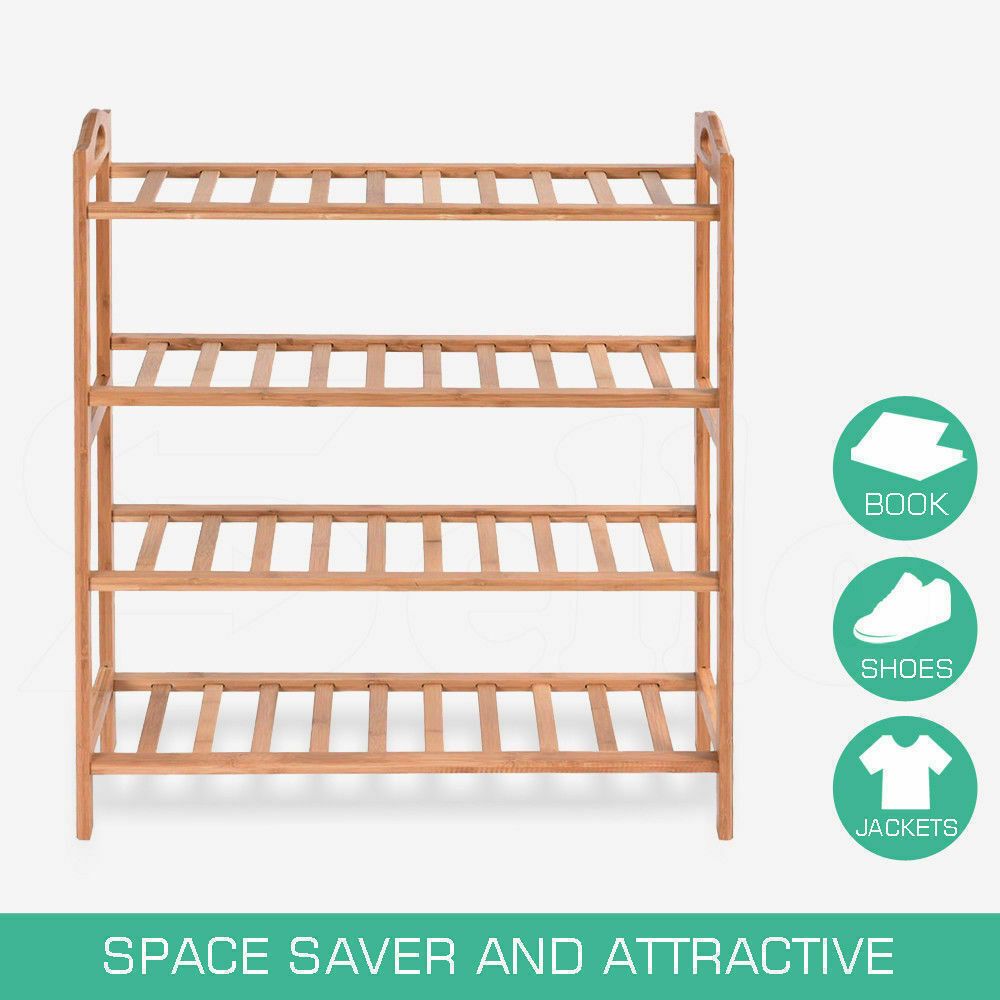 Buy Cheap Levede 4 Tiers Bamboo Shoe Rack Storage Organizer Wooden Shelf Stand Shelves-Store Zone-Online Shopping Store Melbourne Australia