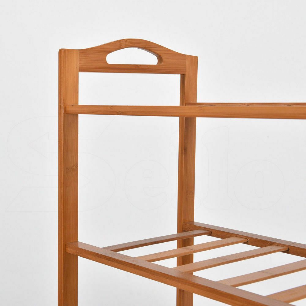 Levede 4 Tiers Bamboo Shoe Rack Storage Organizer Wooden Shelf Stand Shelves-Store Zone-Online Shopping Store Melbourne Australia