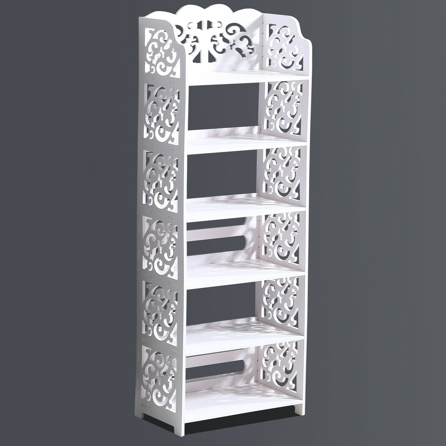 Levede 6 Tier Shoe Rack Wood Plastic Composite Shoes Storage Organizer Shelf White