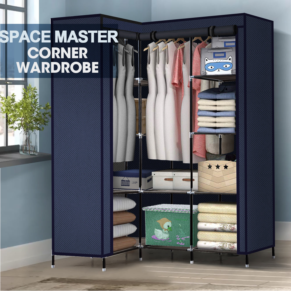 Levede Portable Clothes Closet Wardrobe Storage Cloth Organiser Unit Shelf Rack