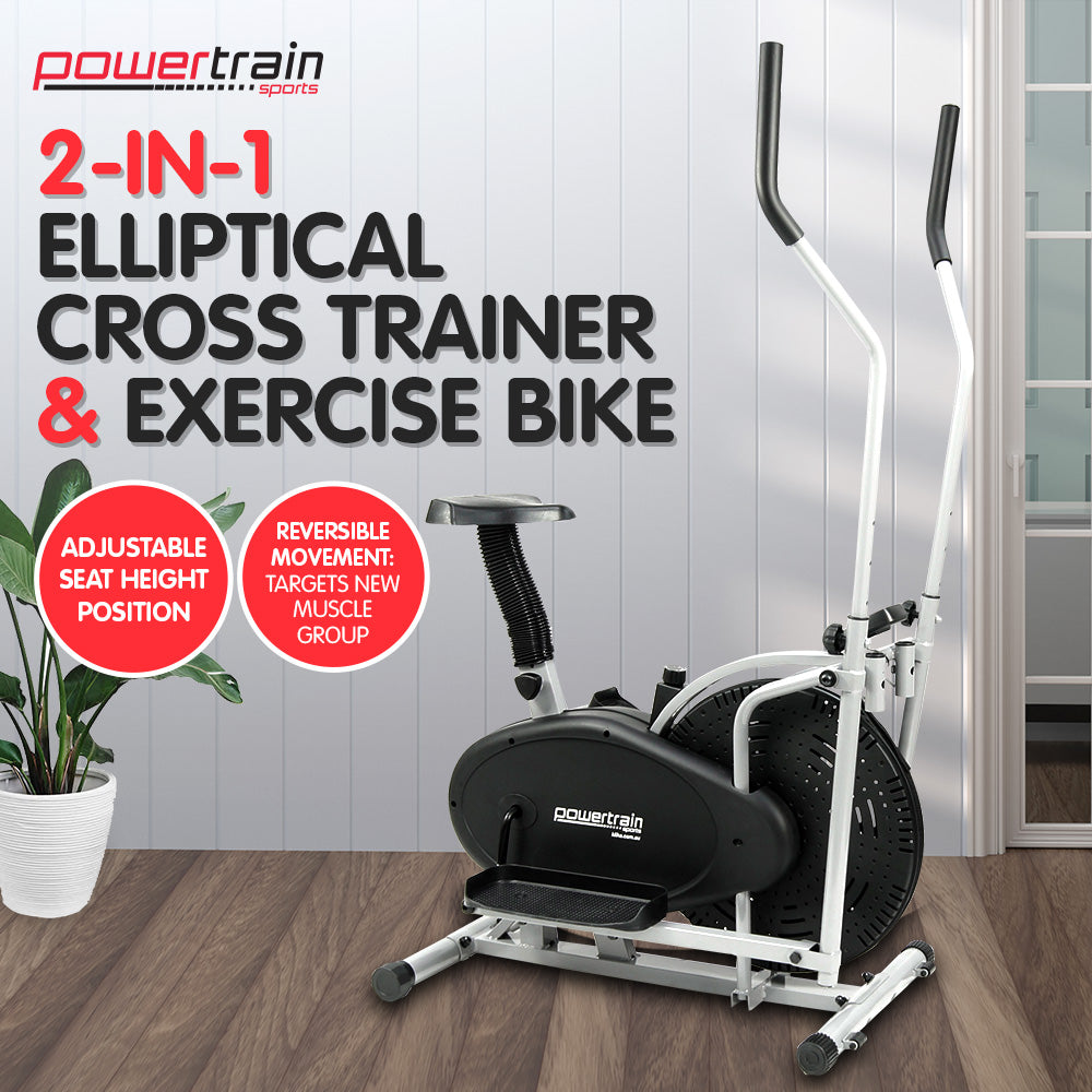 2-in-1 Elliptical Cross Trainer and Exercise bike
