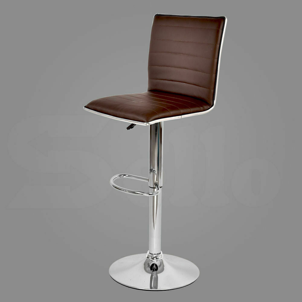 2x Levede PU Leather Swivel Bar Stool Kitchen Stool Dining Chair Barstools Red