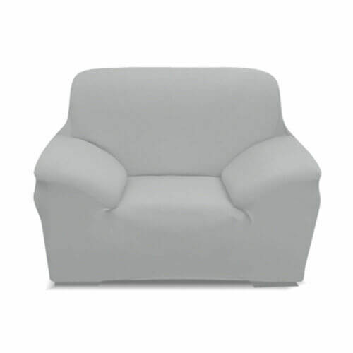 Easy Fit Stretch Couch Sofa Slipcovers Protectors Covers 1 Seater Grey