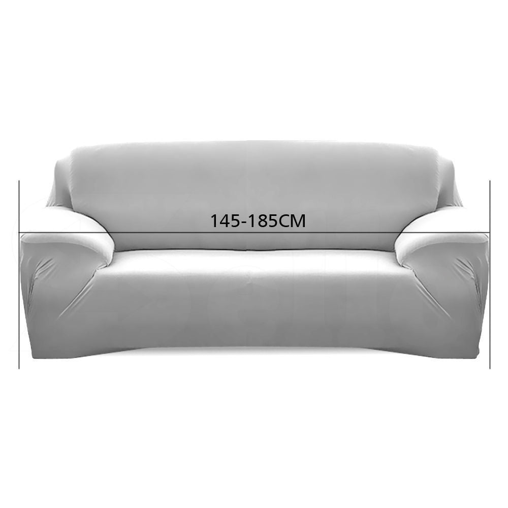 Easy Fit Stretch Couch Sofa Slipcovers Protectors Covers 4 Seater Cream