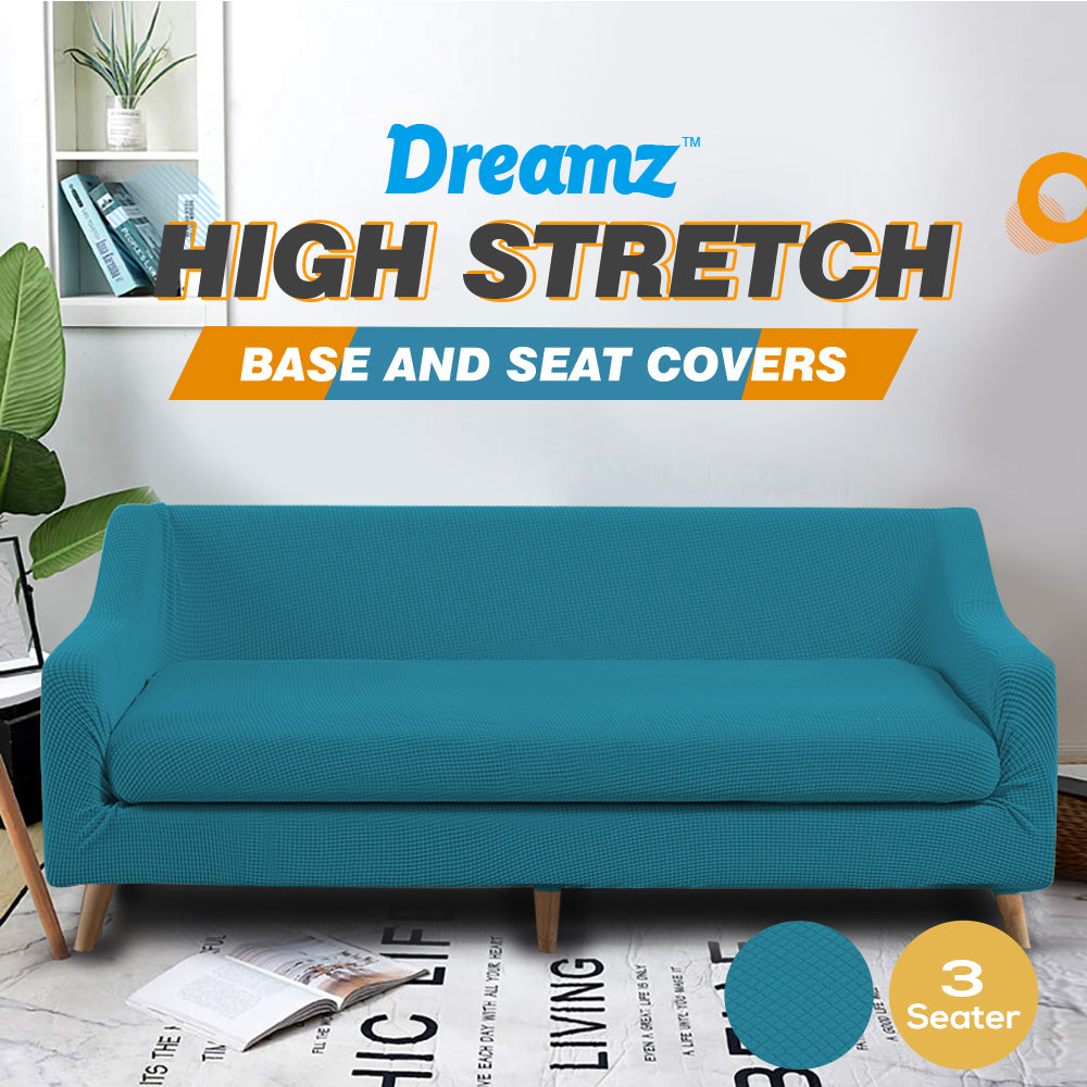 DreamZ Couch Sofa Seat Covers Stretch Protectors Slipcovers 3 Seater Green