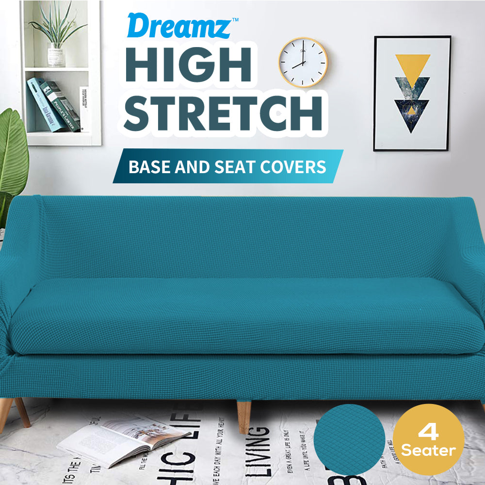 DreamZ Couch Sofa Seat Covers Stretch Protectors Slipcovers 4 Seater Green