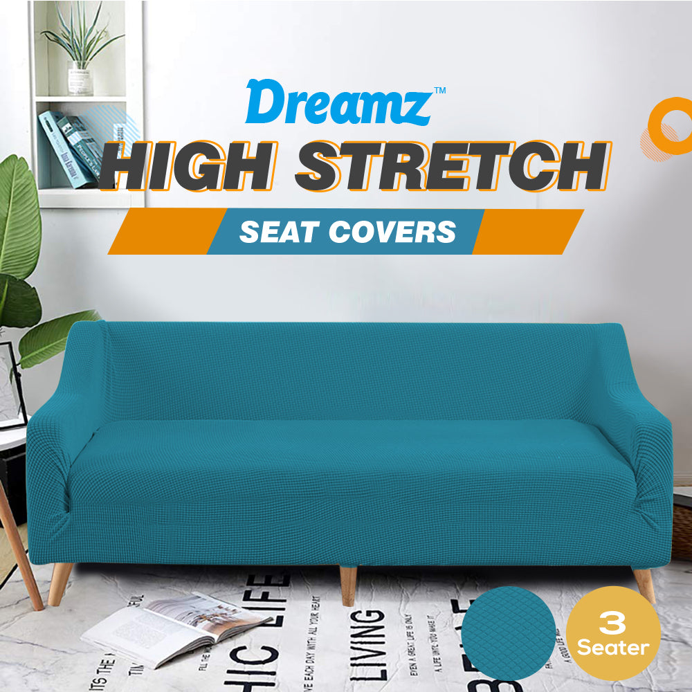 DreamZ Couch Stretch Sofa Lounge Cover Protector Slipcover 3 Seater Green