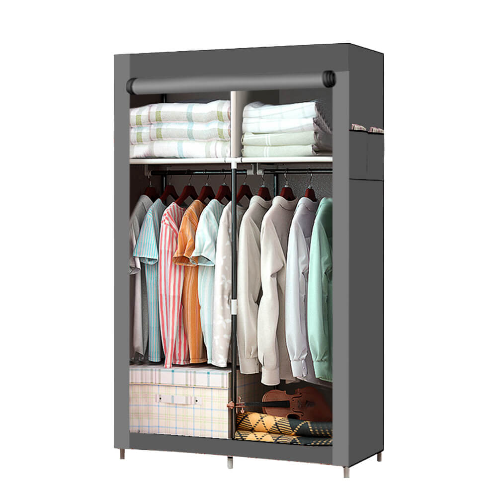 Large Portable Clothes Closet Wardrobe Storage Organiser with Shelves