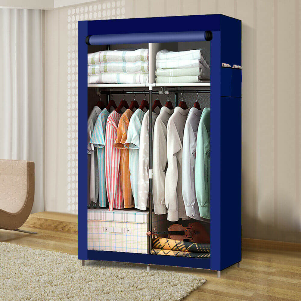 Large Portable Clothes Closet Wardrobe Storage Organiser with Shelves